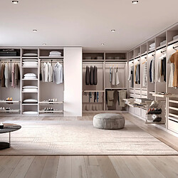 Emuca 7028649 Kit de rangement avec cadre de coulissage soft close pour armoire, réglable, module 600mm, Gris pierre