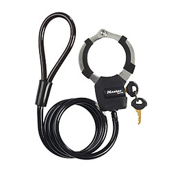 MASTER LOCK Câble Antivol à Clé avec Menotte [1m] 8275EURDPROBLK - Idéal pour vélos, trottinettes, poussettes et matériels sportifs