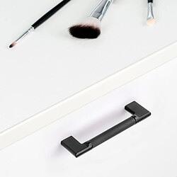 Emuca 9177714 Lot de 5 poignées pour meubles Sofia, L221mm, entraxe 192mm, Aluminium , Peint en noir