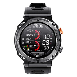 Montre connectée pour extérieur C21Pro Bluetooth avec appel - Étanche - Noir