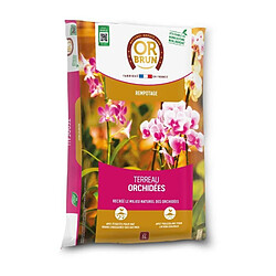Terreau orchidées - OR BRUN - OBRTORC6U - 6L - Favorise la croissance