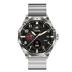 Montre connectée DA03 avec appels Bluetooth -steel band silver 03 