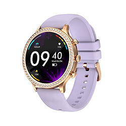 Montre Connectée Femme I70 - Appels Bluetooth, Podomètre Sportif - violet