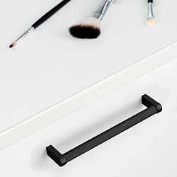 Emuca 9177114 Lot de 5 poignées pour meubles Bergen, L173mm, entraxe 160mm, Aluminium , Peint en noir