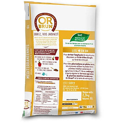 Terreau agrumes & Plantes méditerranéennes - OR BRUN - OBRTAGR6U - 6L - Oliviers Palmiers & Cycas