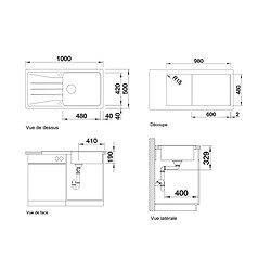 Acheter Pack évier + mitigeur silgranit - 527913 - BLANCO