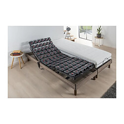 DEKO DREAM Ensemble matelas + sommiers relaxation électrique - 2x90x200 cm - Matelas ressorts ensac...