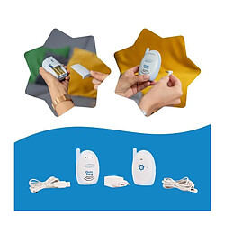 Badabulle Babyphone audio - Simple d'utilisation - Portée 300m - Babyphone Compact - Alarme Sonore et Visuelle pas cher