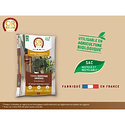 Avis OR BRUN Terreau universel - MARRON DORÉ - OBRTREM6U - 6L - Favorise la croissance