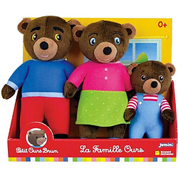 Jemini Petit Ours Brun - Coffret peluches famille 3 pièces