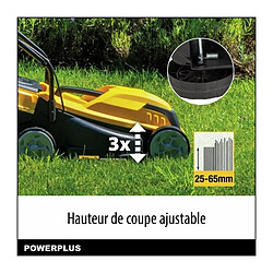 Tondeuse électrique POWERPLUS 1000W 32 cm petits jardins pas cher
