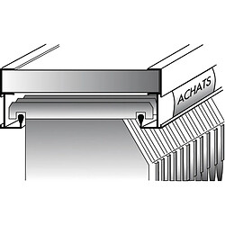 Du Val Profil pour dossiers suspendus 225 longueur 2m alu anodisé argent DUVAL 42 0102 5102