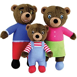 Jemini Petit Ours Brun - Coffret peluches famille 3 pièces