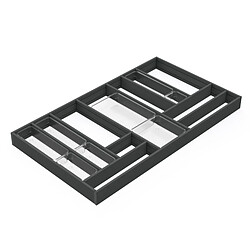 Emuca 3022135 Organisateur de tiroirs Alumount 900x500, Aluminium, Gris antracite