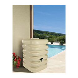 Récupérateur d'eau - BELLI - Cubique - 350 litres - Beige