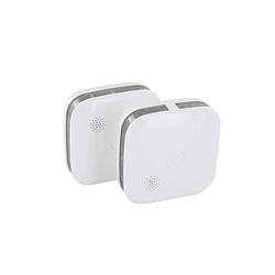 Lot de 2 détecteurs de fumée pile Lithium 3V - 5 ans - Chacon