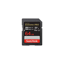 Carte mémoire SD SanDisk Extreme Pro SDXC UHS II U3 Class10 64 Go