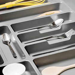 Emuca 8329521 Range couverts Optima pour tiroir universel, module 500mm, Plastique, Gris