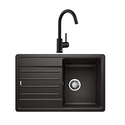 Pack évier + mitigeur noir - 527917 - Legra 45s - BLANCO