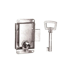 Vachette Serrure de vitrine - Nickelé