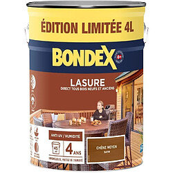 Lasure protection de bois - Chene moyen - Mat - BONDEX - 4 L