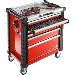 Acheter Servante d'atelier vide JET FACOM - JET.6M4A - 6 tiroirs - 4 modules par tiroir - Rouge