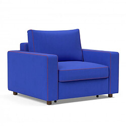 Inside 75 INNOVATION LIVING Fauteuil NEAH X STANDARD convertible 80x195 tissu Elegance Ultramarine