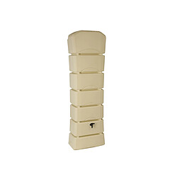Récupérateur d'eau de pluie Latitude 300 L + Kit raccord chéneau - Beige - BelliJardin