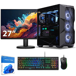 Sedatech Pack PC Gamer ATX Premium • AMD Ryzen 9 7900X3D • RTX5060Ti • 32Go DDR5 • 2To SSD M.2 • Windows 11 • Moniteur 27''