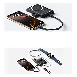 Acheter Iniu Batterie externe MagSafe sans fil magnétique 10000mAh 2 ports USB-C Noir