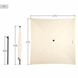 Aktive Parasol de jardin - Beige