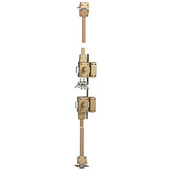Avis ISEO ZENITH - Gâche et serrure multipoints 4 points - Double entrée - Cylindre 45 mm - Or