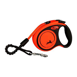 Laisse sangle TRIXIE flexi XTREME - Taille XS - 3m - Noir et orange