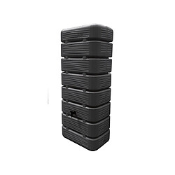 Récupérateur d'eau de pluie Dune 320 L Anthracite + Kit raccord chéneau - BelliJardin