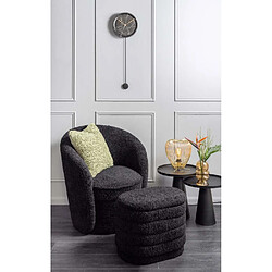 Karlsson Horloge en polyrésine imitation marbre Pendule Noir.