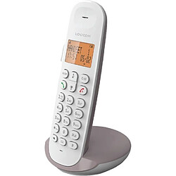 Logicom téléphone fixe sans fil - Taupe