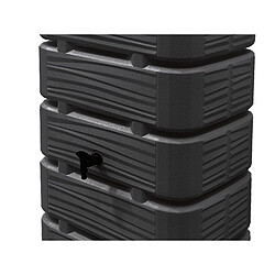 Récupérateur d'eau de pluie Dune 320 L Anthracite + Kit raccord chéneau - BelliJardin