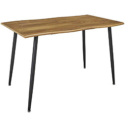 Acheter The home deco factory Table à manger extensible - Noir et marron