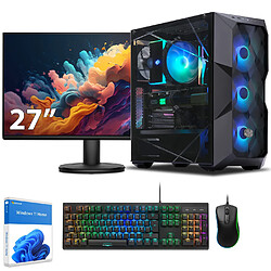 Sedatech Pack PC Gamer ATX Premium • AMD Ryzen 5 9600X • RTX5060Ti • 32Go DDR5 • 2To SSD M.2 • Windows 11 • Moniteur 27''