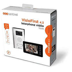 Interphone vidéo filaire - VisioFirst 4.3 - SCS SENTINEL - Garantie 3 ans pas cher
