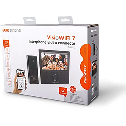 Interphone vidéo connecté filaire - SCS SENTINEL - VisioWifi - Vision nocturne - Noir pas cher