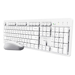 Trust Pack clavier et souris sans fil - Blanc