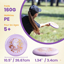 Frisbee Wham-O Freestyle 160g - 26.67cm, En PE Souple Pour Le Jeu En Extérieur, Plage Et Famille