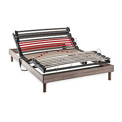 DEKO DREAM Ensemble matelas+sommier relaxation électrique COMFORT Dreamzone - 140x200 cm...