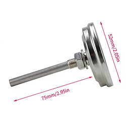 Thermomètre BBQ inox 2 pouces