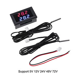 Jauge de température à double affichage 5V-80V DC