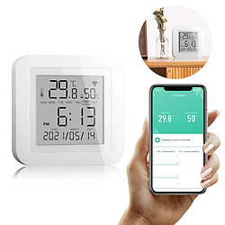 Thermomètre et hygromètre numérique sans fil - Compatible WiFi/Alexa/Google