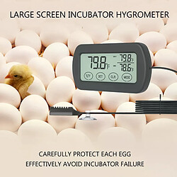 Incubateur thermomètre hygromètre - Max/Min, avec sonde