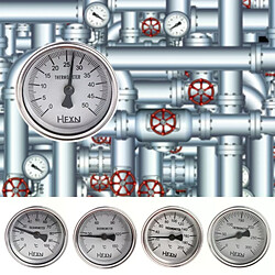Thermomètre bimétallique 304 en acier inoxydable WSS-303