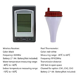 Thermomètre de piscine sans fil